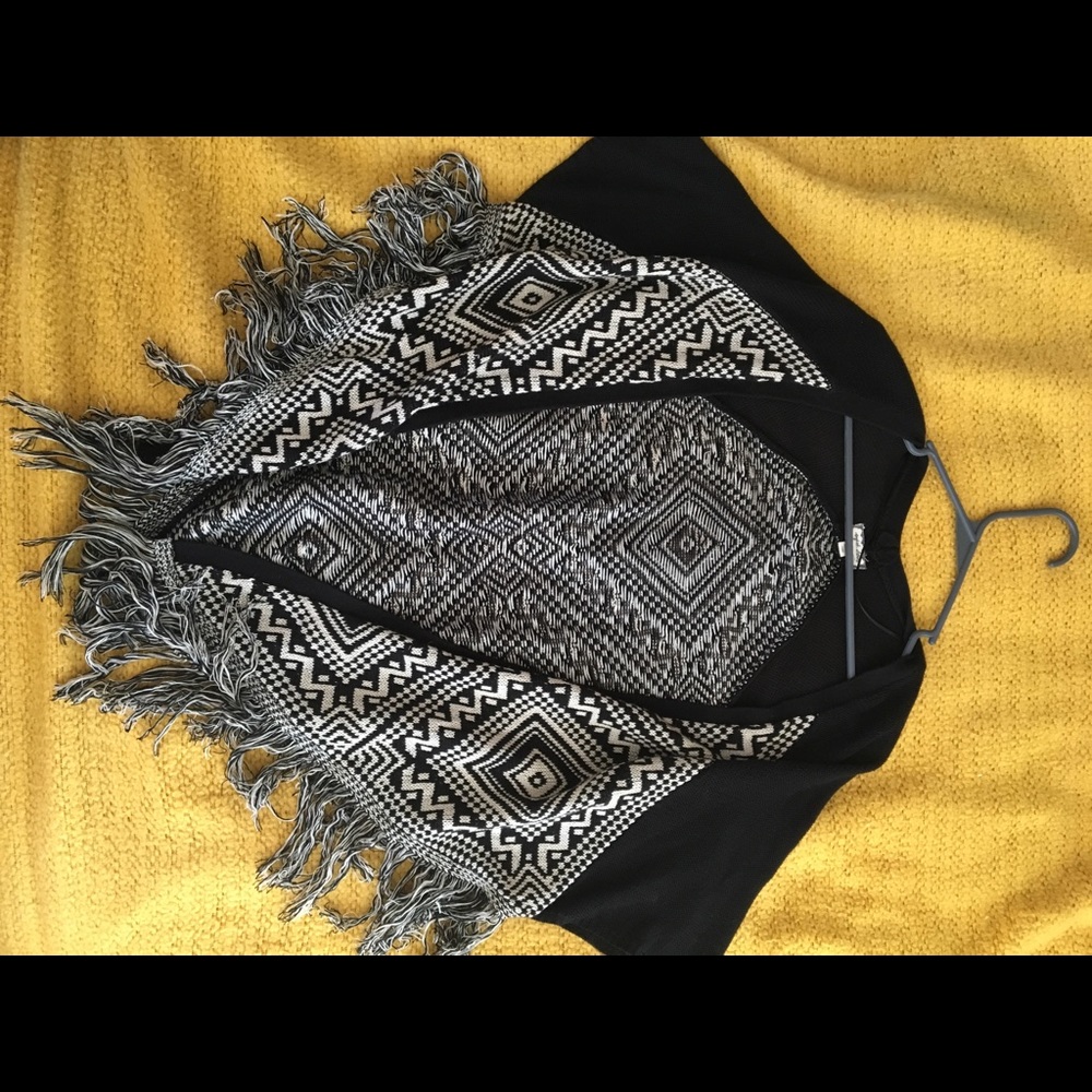 Poncho style sweater